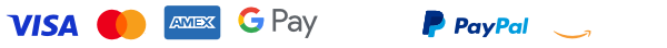 Visa, Mastercard, Google Pay, Apple Pay, PayPal